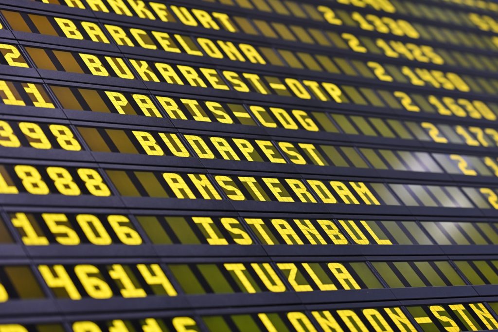 aeroport heure
